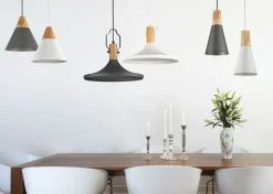 Sklep Kaja Lampa w stylu skandynawskim P359-PL-140-W BICONES | Kaja Oświetlenie biały Discount