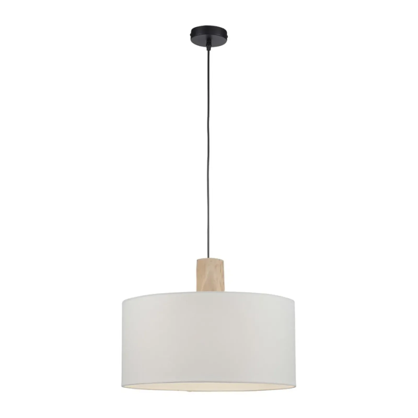 Sklep Kaja Lampa wisząca - połączenie drewna i abażura 15112-16 z serii LINEN biały Clearance