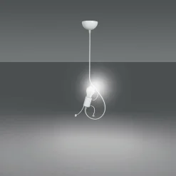 Sklep Kaja Lampa wisząca - wspinający się ludzik 538/1 | Kaja Oświetlenie biały New