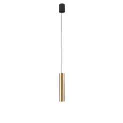 Sklep Kaja Lampa wisząca - złota tuba, z gwintem E27 7851 | Kaja Oświetlenie mosiądz Shop