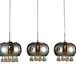 Sklep Kaja Lampa wisząca AZ2454 - Burn 3 line (e) - AZZARDO chrom Store