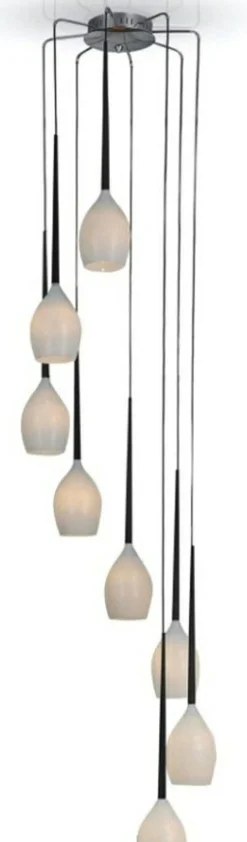 Sklep Kaja Lampa wisząca AZ0160 - Izza 8 (shiny white) - AZZARDO biały Outlet