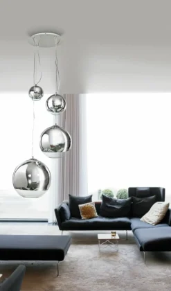 Sklep Kaja Lampa wisząca AZ2531 - Silver ball 4 - AZZARDO chrom Store