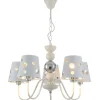 Sklep Kaja Lampa wisząca biała do salonu LEDEA 50205110 BATLEY | Kaja Oświetlenie Flash Sale