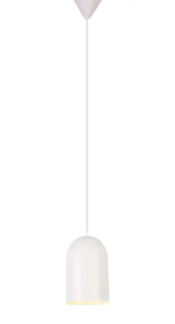 Sklep Kaja Lampa wisząca biała z wąskim kloszem LEDEA 50101184 OSS | Kaja Fashion