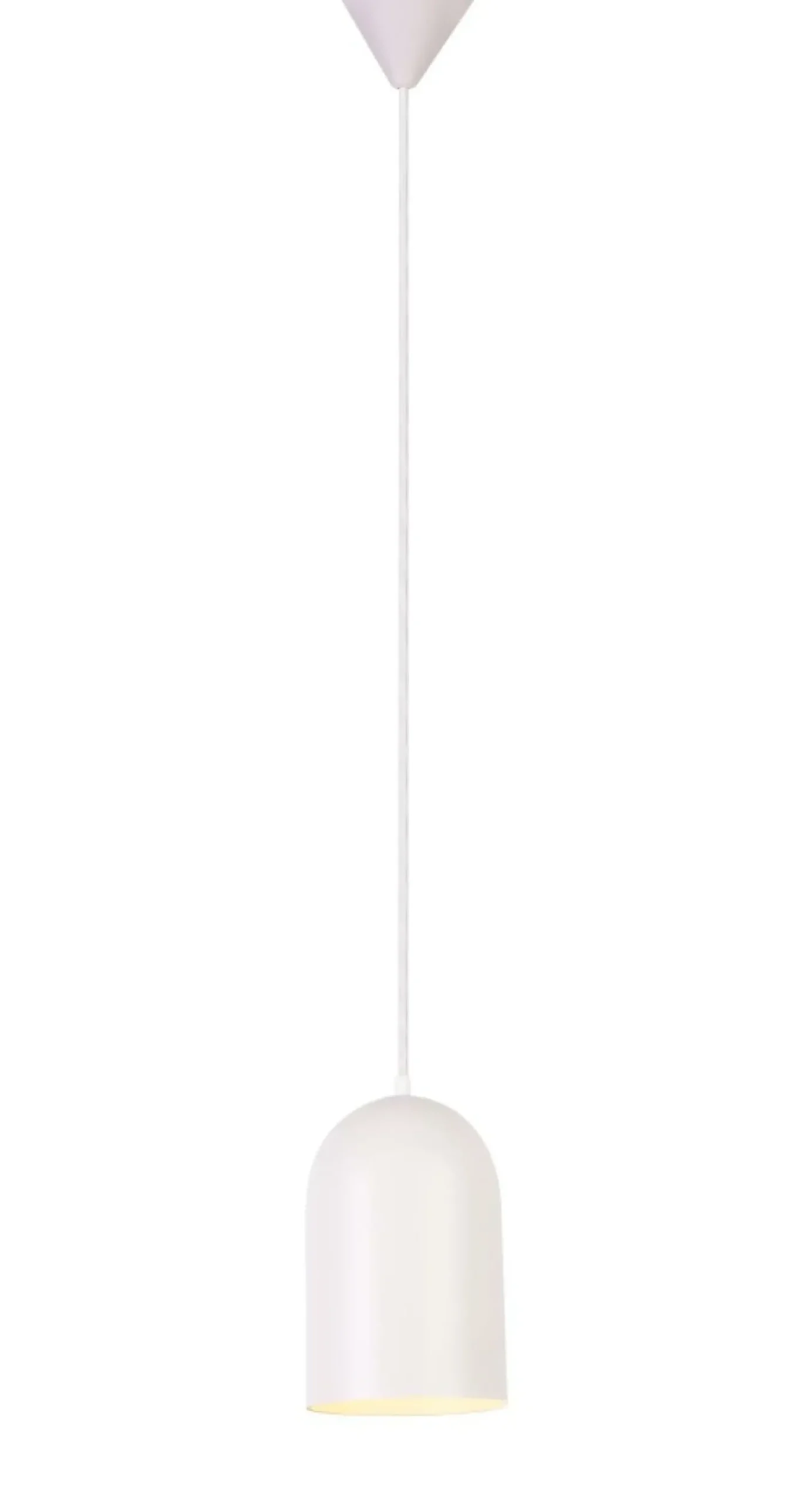 Sklep Kaja Lampa wisząca biała z wąskim kloszem LEDEA 50101184 OSS | Kaja Fashion