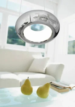 Sklep Kaja Lampa wisząca chromowany okrąg LED ML328 MERCURIO | Kaja Oświetlenie Shop