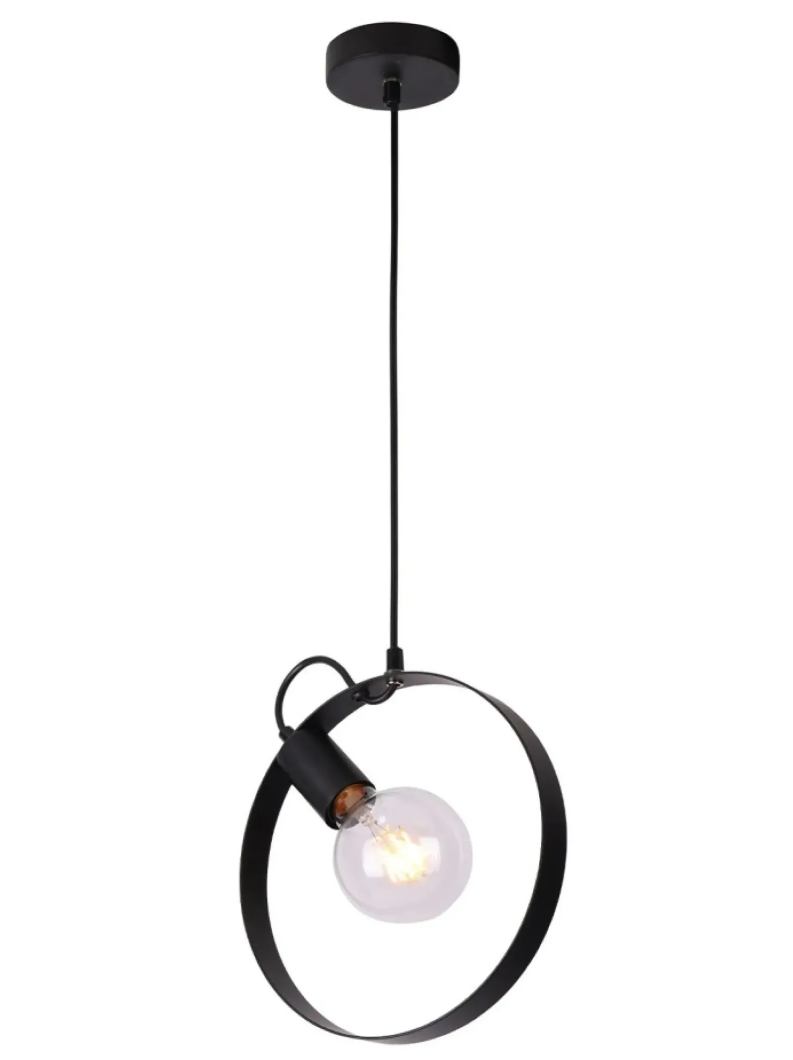 Sklep Kaja Lampa wisząca czarna okrągła E27 LEDEA 50101199 NEXO | Kaja Cheap