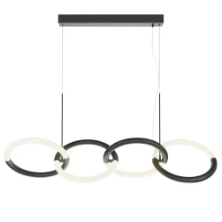 Sklep Kaja Lampa wisząca czarno-białe okręgi MOD165PL-L40B3K z serii NODE | Kaja czarny Outlet