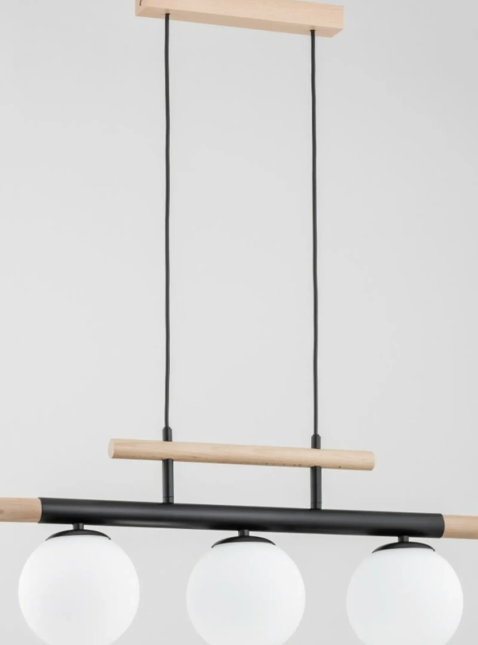 Sklep Kaja Lampa wisząca łącząca drewno z czernią AL 63087 | Kaja Cheap