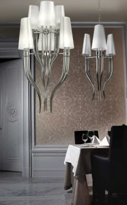 Sklep Kaja Lampa wisząca do eleganckiego salonu AZ0173 DIABLO WHITE | Kaja biały Best