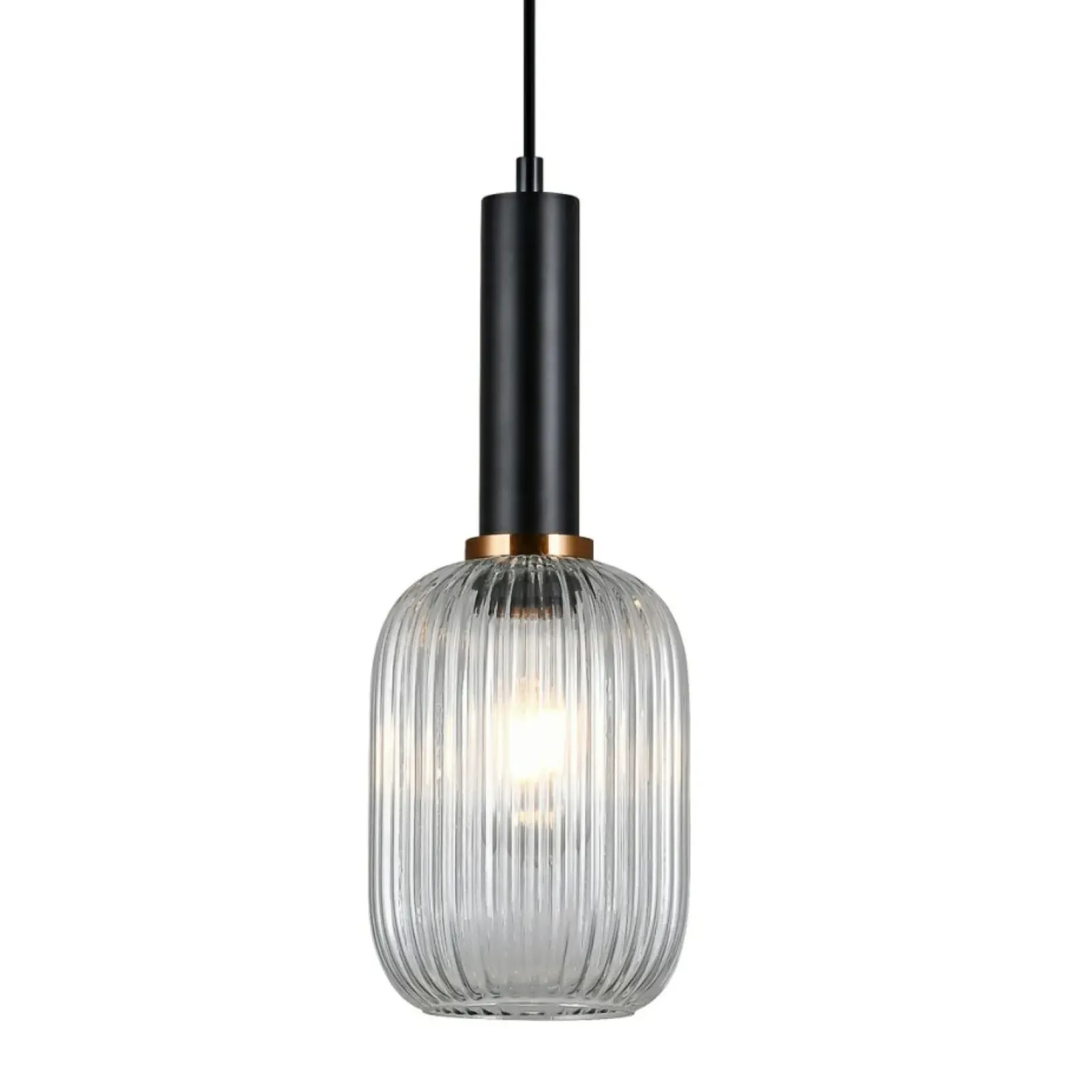 Sklep Kaja Lampa wisząca do jadalni PND-5588-1M-BK+CL ANTIOLA | Kaja Oświetlenie Best Sale
