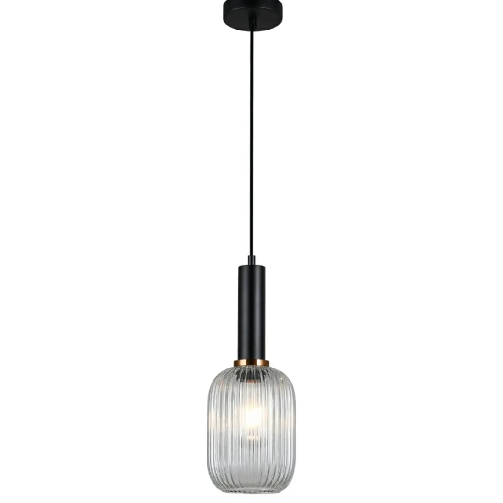 Sklep Kaja Lampa wisząca do jadalni PND-5588-1M-BK+CL ANTIOLA | Kaja Oświetlenie Best Sale