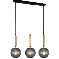 Sklep Kaja Lampa wisząca do kuchni PND-2324-3L BRO+SG RAVENA | Kaja Oświetlenie Outlet