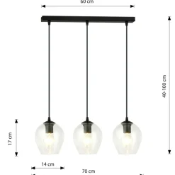 Sklep Kaja Lampa wisząca do oświetlenia stołu w salonie 679/3 ISTAR | Kaja Store