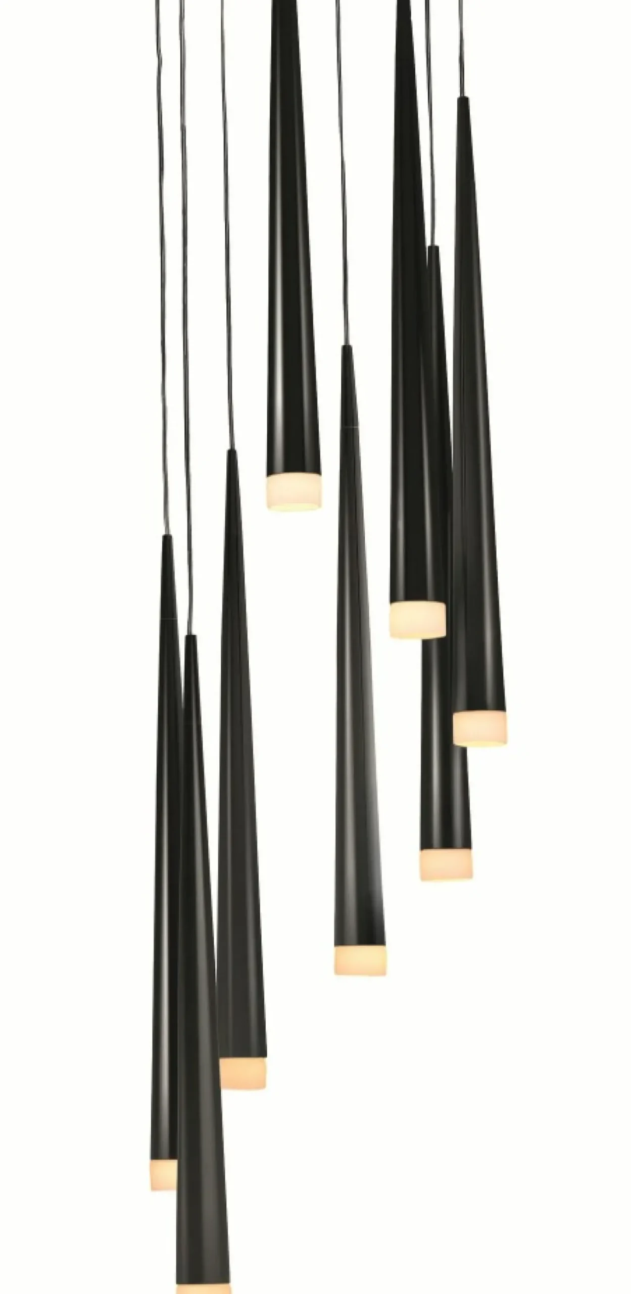 Sklep Kaja Lampa wisząca do salonu loft, 280cm wysokości AZ0161 STYLO 8 | Kaja czarny Sale