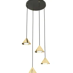 Sklep Kaja Lampa wisząca do salonu 1329/4PREM ELIT 4 PREMIUM GOLD | Kaja Clearance