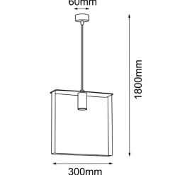 Sklep Kaja Lampa wisząca do stylowej kuchni 30x30cm ANT 5156 ORTIGA | Kaja Hot