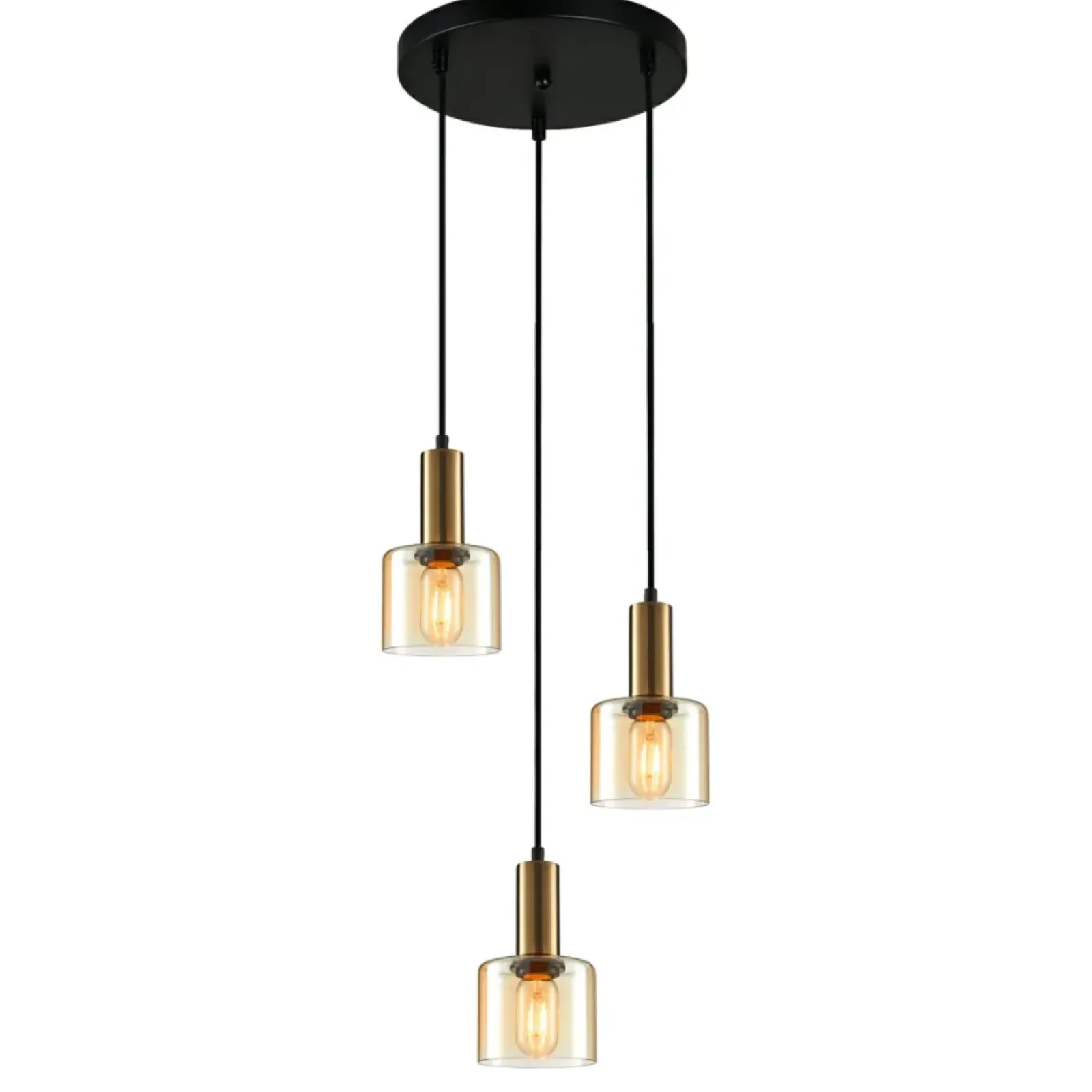 Sklep Kaja Lampa wisząca do sypialni PND-65342-3A-BRO+AMB SANTIA | Kaja Cheap