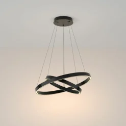 Sklep Kaja Lampa wisząca, dwa połączone okręgi MOD058PL-L55B3K z serii RIM | Kaja Store