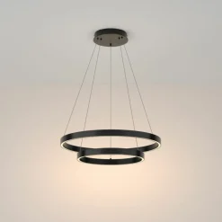 Sklep Kaja Lampa wisząca, dwa połączone okręgi MOD058PL-L55B3K z serii RIM | Kaja Store