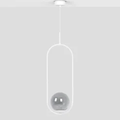 Sklep Kaja Lampa wisząca elipsa z kloszem w kolorze grafitu K-5302 z serii ARLENA Cheap