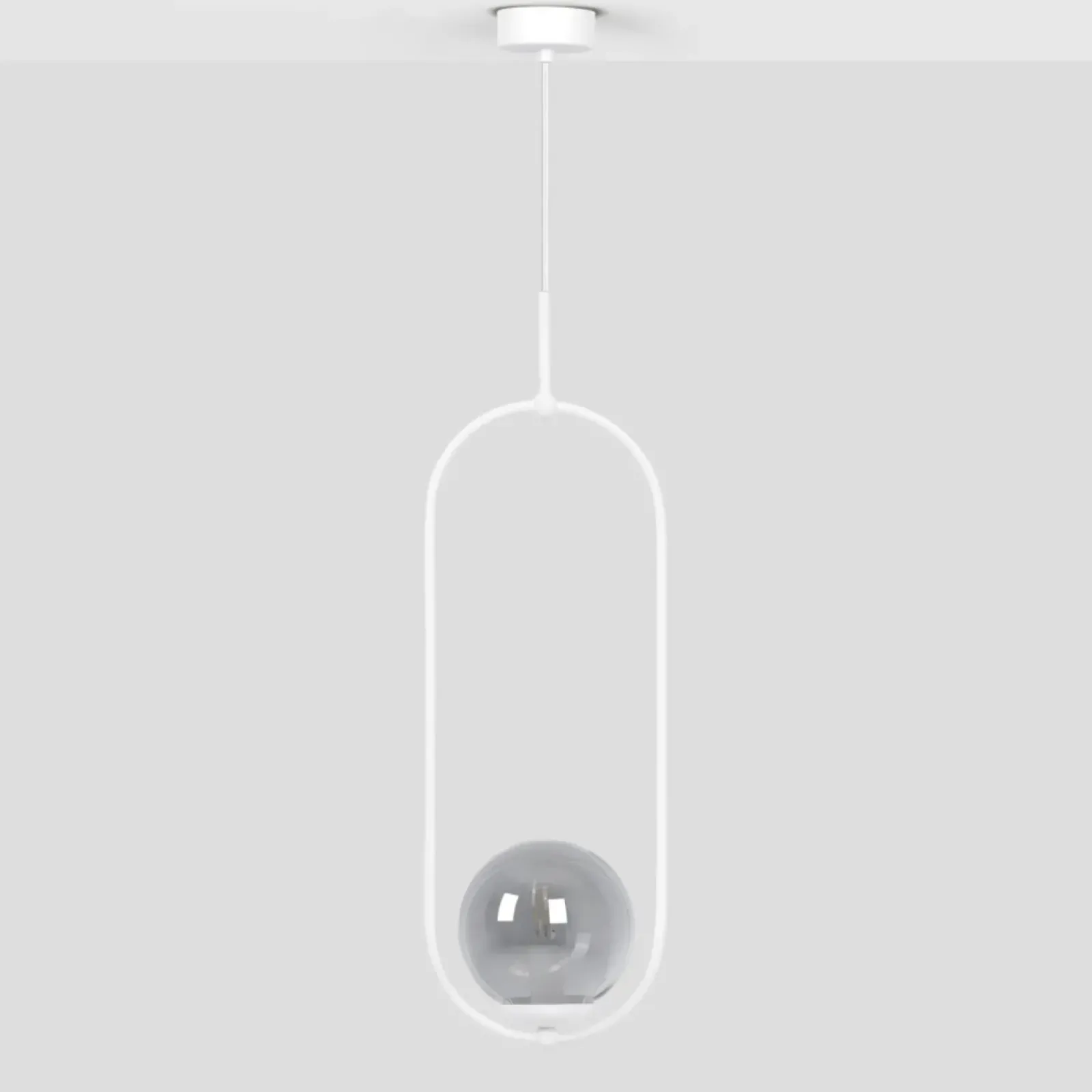 Sklep Kaja Lampa wisząca elipsa z kloszem w kolorze grafitu K-5302 z serii ARLENA Cheap