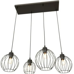 Sklep Kaja Lampa wisząca idealna do nowoczesnej kuchni 1369/4 z serii NANDO czarny Flash Sale