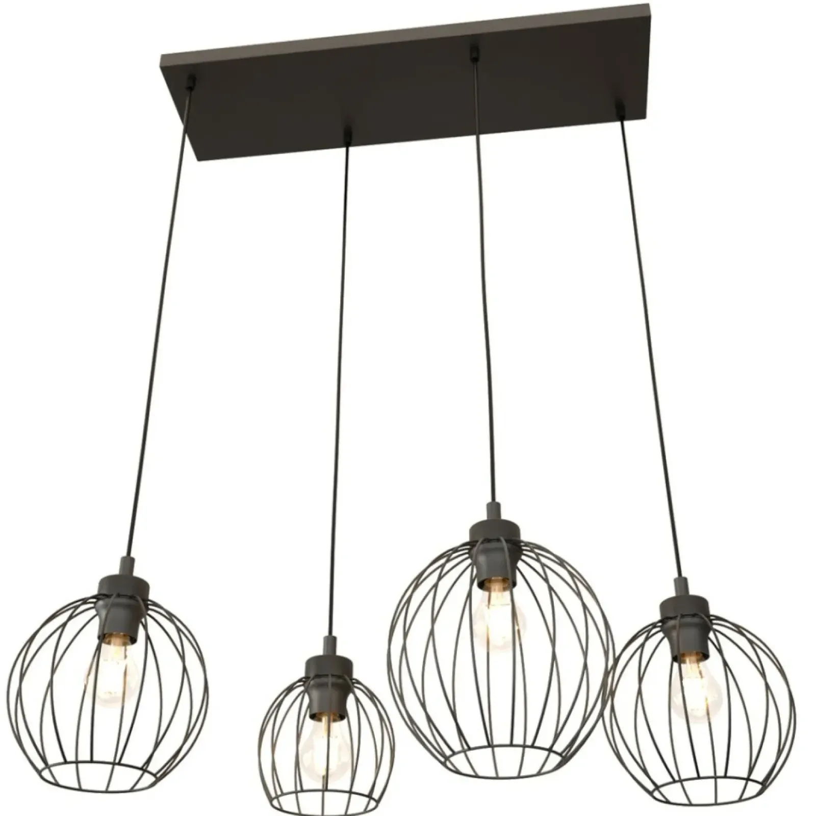 Sklep Kaja Lampa wisząca idealna do nowoczesnej kuchni 1369/4 z serii NANDO czarny Flash Sale