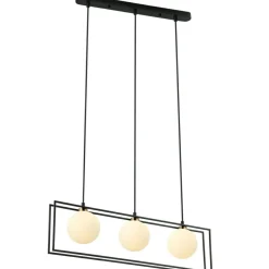 Sklep Kaja Lampa wisząca idealna nad stół PND-53423-3-BK GROSETTA | Kaja czarny Store