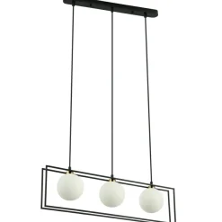 Sklep Kaja Lampa wisząca idealna nad stół PND-53423-3-BK GROSETTA | Kaja czarny Store