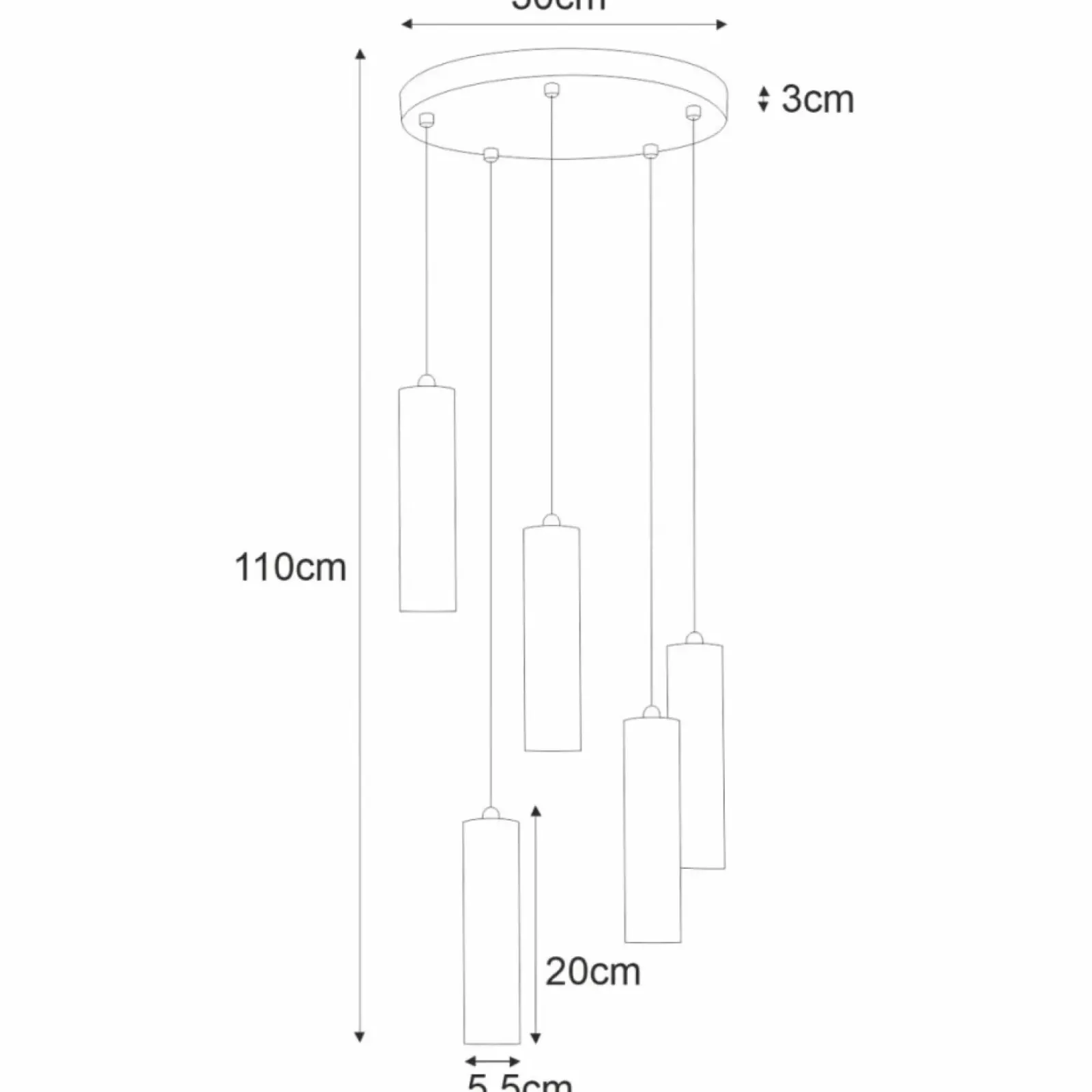 Sklep Kaja Lampa wisząca kaskada ch tub K-4437 DOPIK | Kaja Oświetlenie czarny Cheap