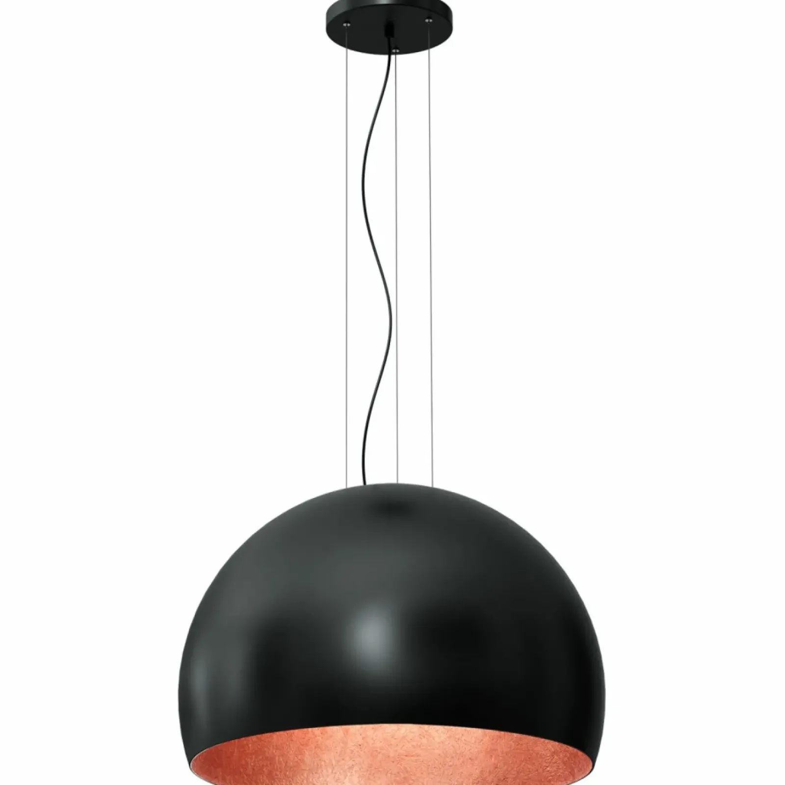 Sklep Kaja Lampa wisząca, klosz w kolorze czerni i miedzi LX 1625 z serii COMPO Online