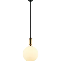 Sklep Kaja Lampa wisząca kulka z kloszem PND-02340-1L-BRO ALDEVA | Kaja Outlet