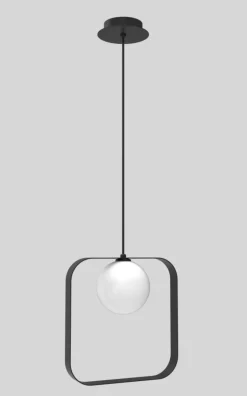 Sklep Kaja Lampa wisząca kwadrat z kloszem LEDEA 50101074 TULA | Kaja Oświetlenie Best Sale