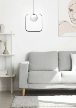 Sklep Kaja Lampa wisząca kwadrat z kloszem LEDEA 50101074 TULA | Kaja Oświetlenie Best Sale