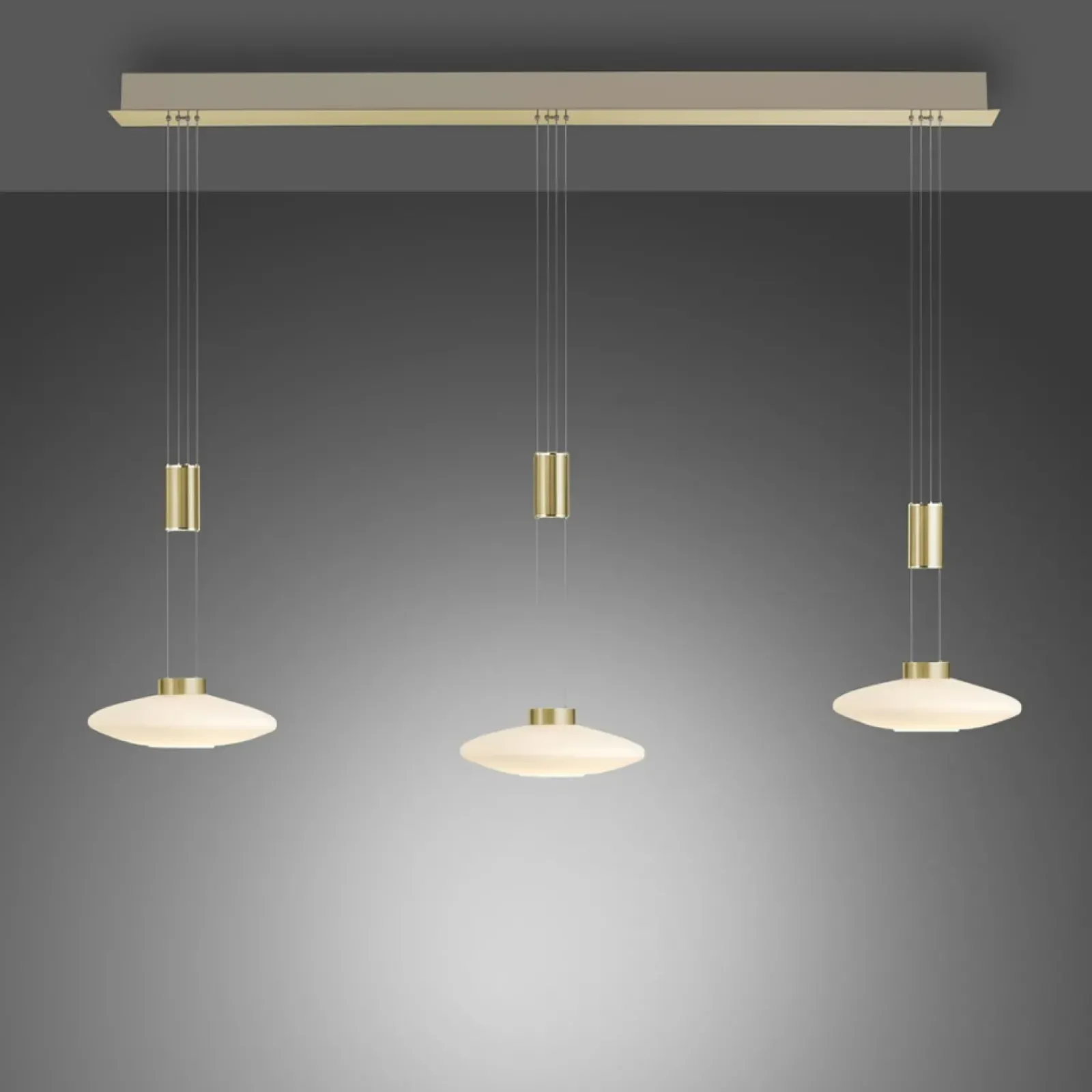 Sklep Kaja Lampa wisząca LED 3 źródła, barwa ciepła 2081-60 z serii LAUTADA mosiądz Cheap