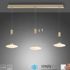 Sklep Kaja Lampa wisząca LED 3 źródła, barwa ciepła 2081-60 z serii LAUTADA mosiądz Cheap