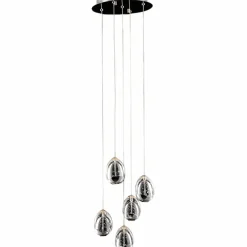 Sklep Kaja Lampa wisząca LED do salonu PND-22112132-5A-CR HUELTO | Kaja Clearance