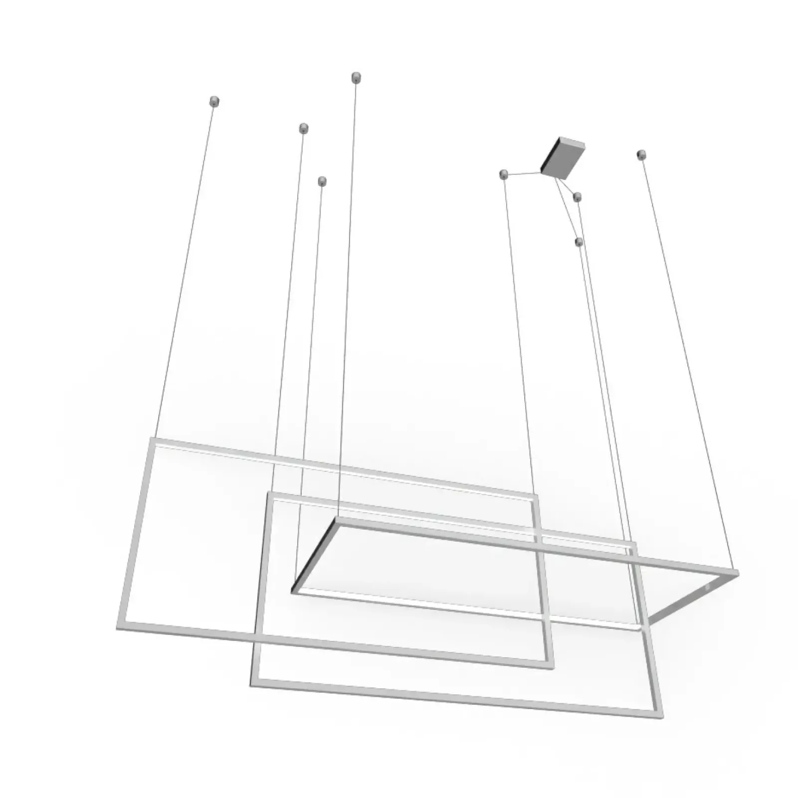 Sklep Kaja Lampa wisząca LED, geometryczne zwisy AZ2915 METRIC WHITE | Kaja biały Hot