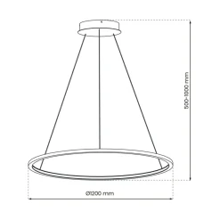 Sklep Kaja Lampa wisząca LED, regulowana wysokość ML8864 z serii SATURNO | Kaja Oświetlenie Cheap