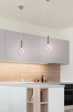 Sklep Kaja Lampa wisząca LED różowy balonik LEDEA 50133209 LUKKA | Kaja New