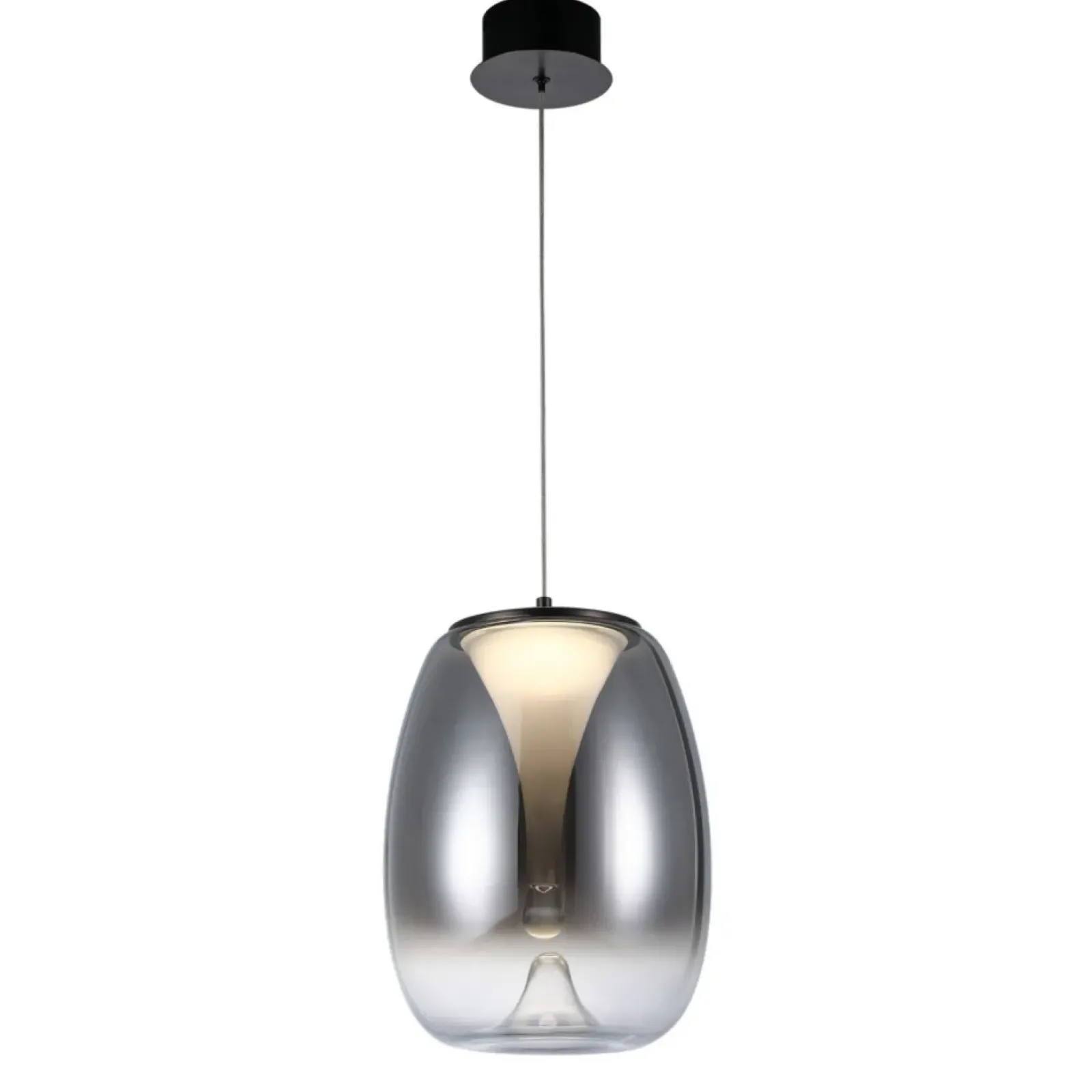 Sklep Kaja Lampa wisząca LED z chromowanym kloszem AZ5826 PAMELA | Kaja Cheap