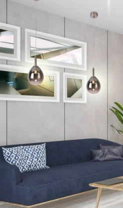 Sklep Kaja Lampa wisząca LED z ciemnym kloszem LEDEA 50133211 LUKKA | Kaja Cheap