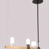 Sklep Kaja Lampa wisząca LED z drewnem LEDEA 50233077 SAKAI | Kaja Oświetlenie Outlet