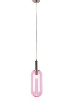 Sklep Kaja Lampa wisząca LED z różowym kloszem LEDEA 50133212 FIUGGI | Kaja Clearance
