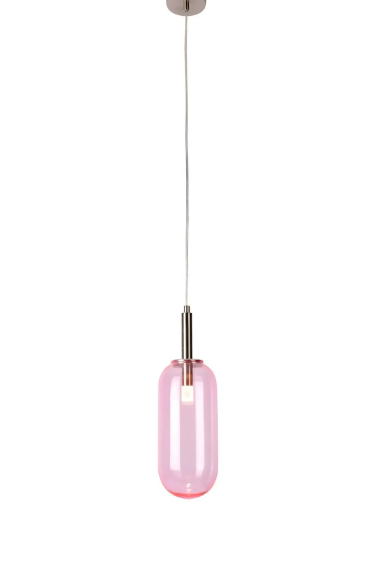 Sklep Kaja Lampa wisząca LED z różowym kloszem LEDEA 50133212 FIUGGI | Kaja Clearance