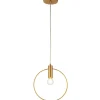 Sklep Kaja Lampa wisząca minimalistyczna złota LEDEA 50101232 ERIE | Kaja Store