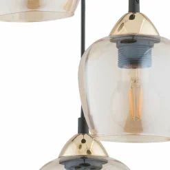 Sklep Kaja Lampa wisząca modern glamour O2993 W3 CZA ZL MARGO | Kaja Oświetlenie Shop