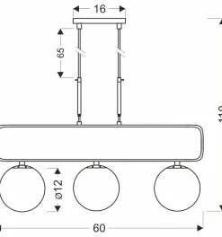Sklep Kaja Lampa wisząca mosiądz z białymi kloszami 33-01573 JOVE | Kaja Outlet
